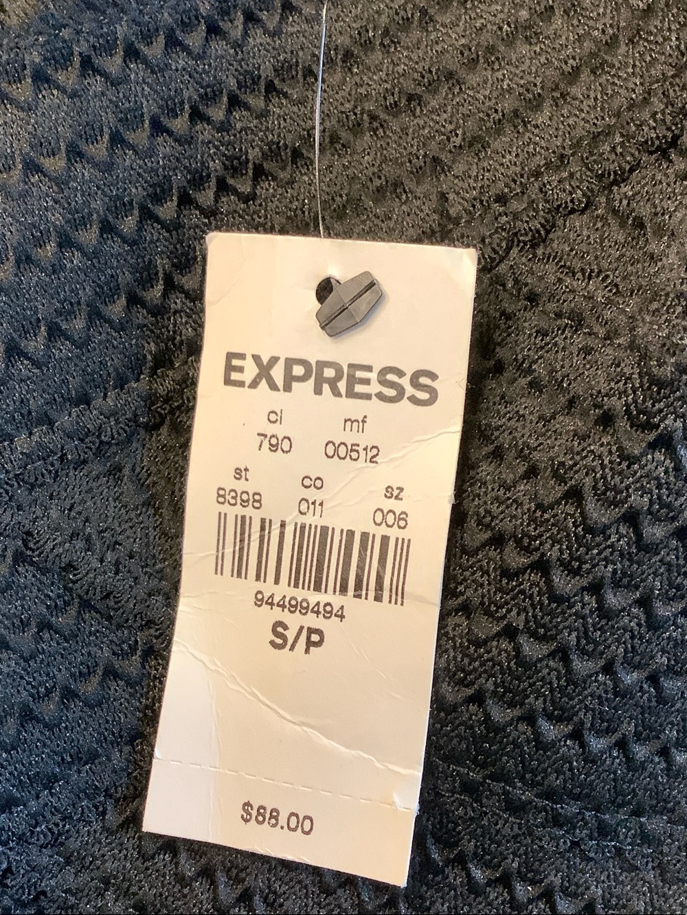 Express Strapless Black Dress with Black&White Patterned Skirt (NWT) - Picture 4 of 8